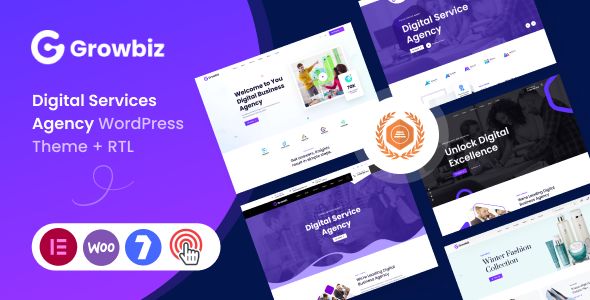 Growbiz – Digital Services Agency WordPress Theme