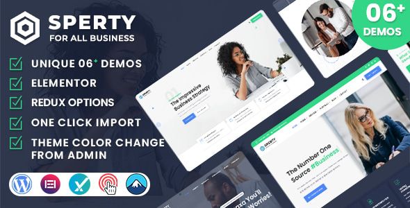 Sperty – Multipurpose Business WordPress Theme