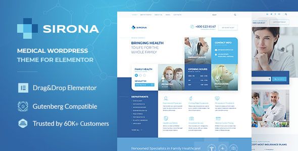 Sirona – Health Medical Clinic WordPress Theme