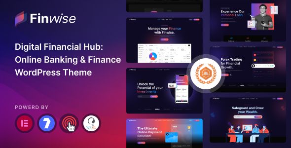 Finwise – Online Banking & Finance WordPress Theme