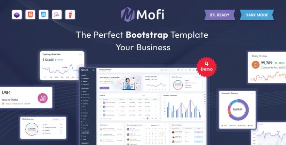Mofi – Bootstrap Admin Dashboard Template