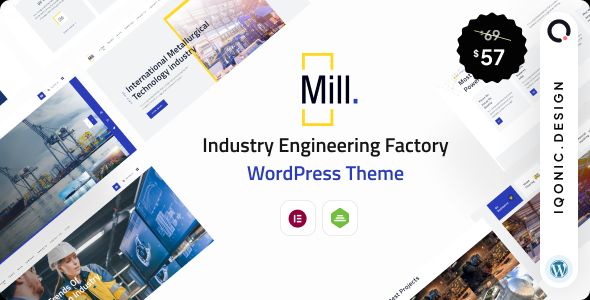 Mill - Industry Engineering Factory WordPress Theme