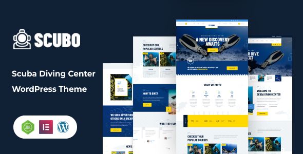 Scubo – Scuba Diving Centre WordPress Theme + RTL