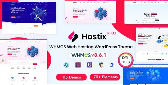 Hostix – Hosting WHMCS WordPress Theme 2.1