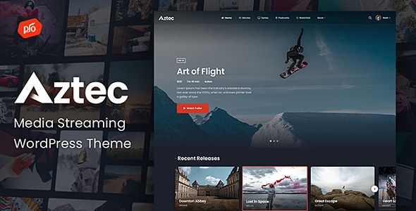 Aztec – Video Streaming Membership Theme