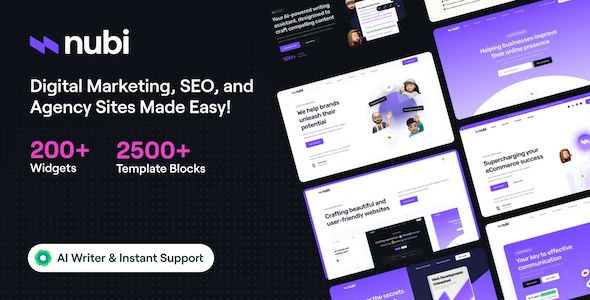 Nubi – Digital Marketing SEO WordPress Theme