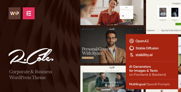 R.Cole | Life Business Coaching WordPress Theme