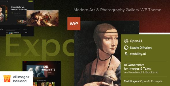 Expo – Modern Art & Photography Gallery WordPress Theme