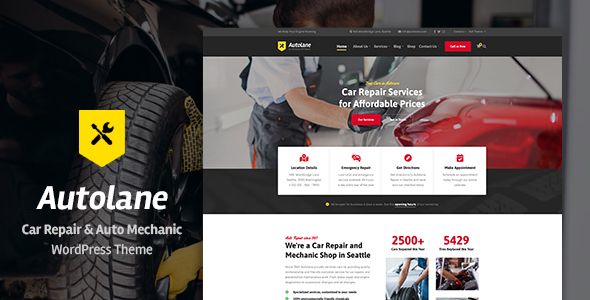 Autolane – Car Mechanic WordPress Theme