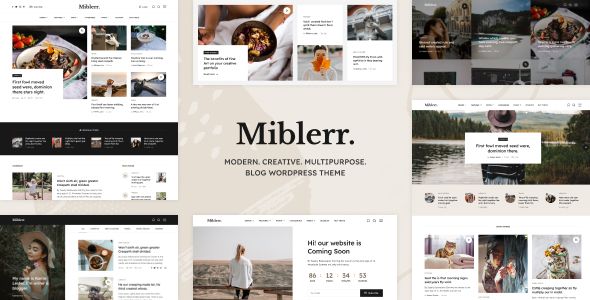Miblerr – Modern, Creative Multipurpose Blog WordPress Theme