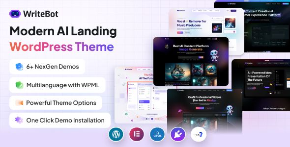 Writebot – AI Startup WordPress theme