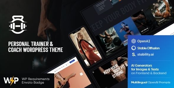 Steven Watkins | Personal Gym Trainer Nutrition Coach WordPress Theme
