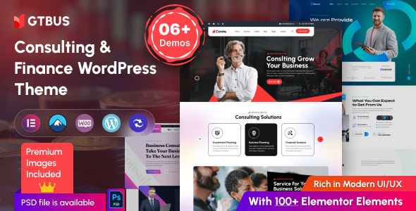 GTBUS – Consulting Finance WordPress Theme