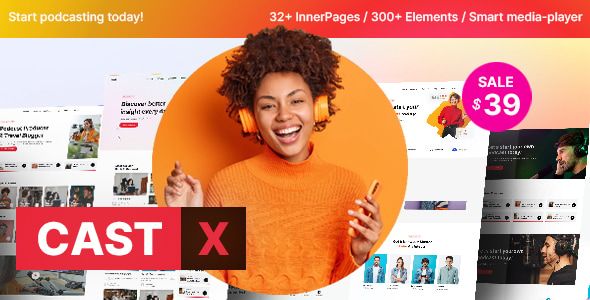 Castx – Podcast WordPress Theme