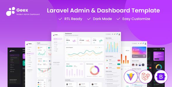 Geex – Laravel 11 Bootstrap Admin Dashboard Template