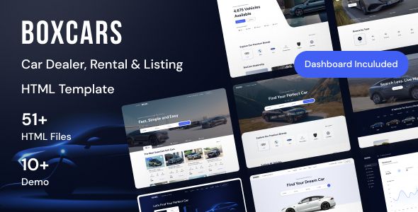 Boxcar- Car Dealer/ Rental Listing HTML Template