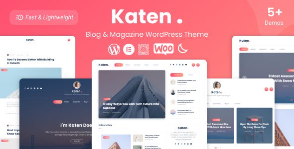 Katen – Blog & Magazine WordPress Theme 1.0.7
