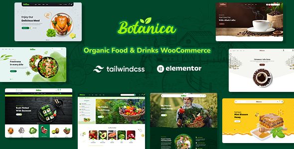 Botanica – Food Drinks Tailwind CSS WooCommerce Theme