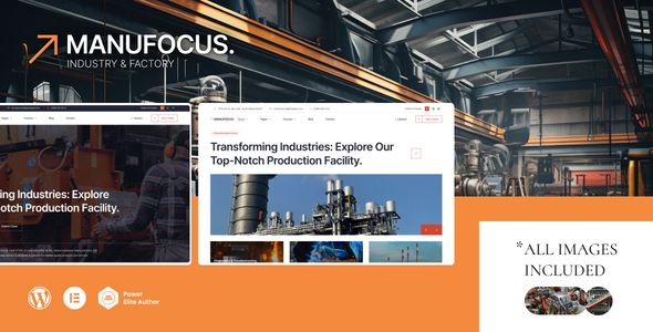 Manufocus – Factory Industry WordPress Theme