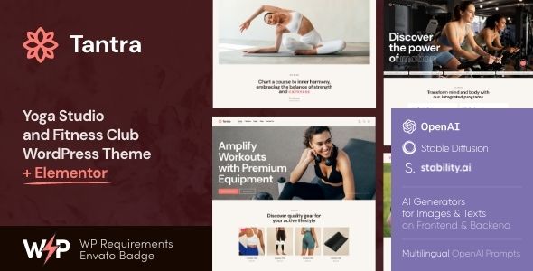 Tantra | A Yoga Studio and Fitness Club WordPress Theme