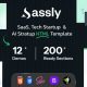 Sassly – SaaS Tech Startup HTML Template