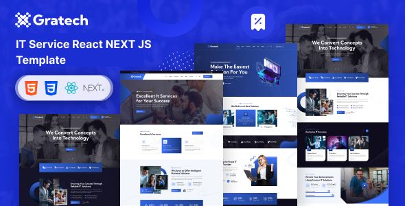 Gratech – IT Service React NEXT JS Template