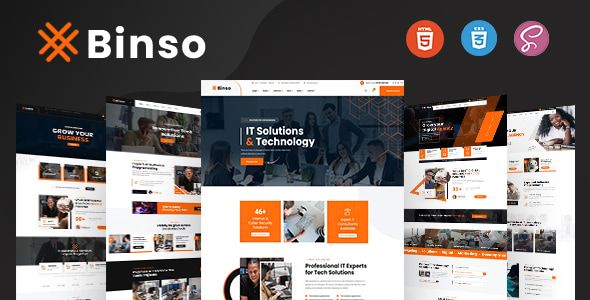 Binso – Digital Agency HTML Template