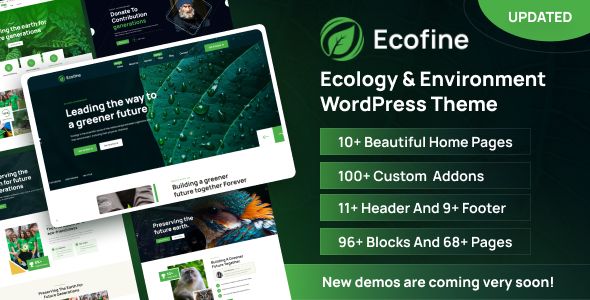 Ecofine – Ecology Environment WordPress Theme