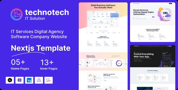 Technotech – IT Services Digital Agency Software Company Next js Template