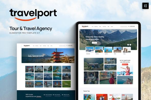Travelport – Tour Travel Agency Elementor Pro Template Kit