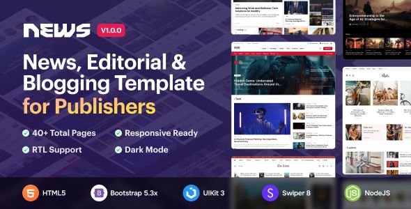 News5 – News Magazine HTML5 Template