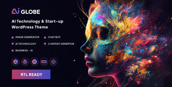AiGlobe – Artificial Intelligence Startup Technology WordPress Theme