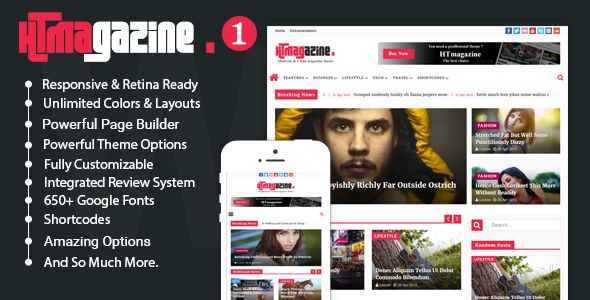 HTmagazine – WordPress Newspaper Magazine Blog Theme