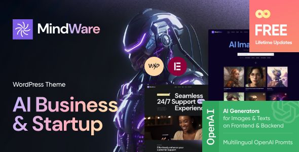MindWare – AI Startap AI APP WordPress Theme