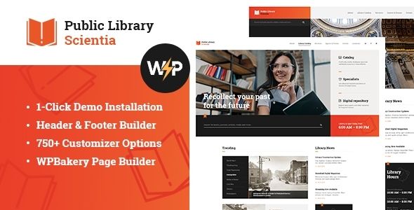 Scientia | Public Library Book Store Education WordPress Theme
