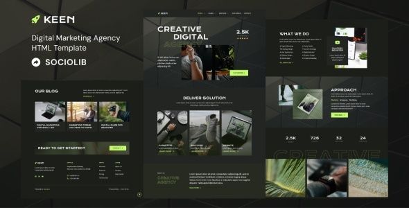 Keen – Digital Marketing Agency HTML Template