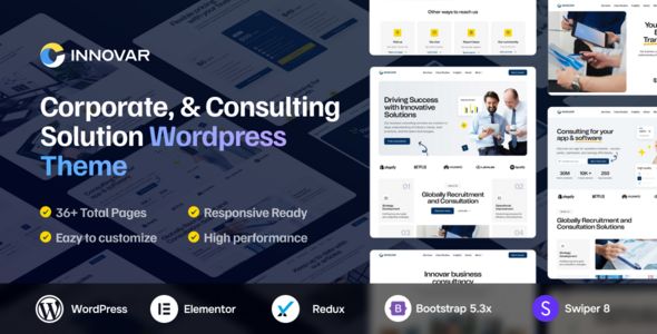 Innovar – A Corporate & Consulting Solution WordPress Theme