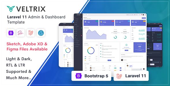 Veltrix – Laravel 11 Admin Dashboard Template