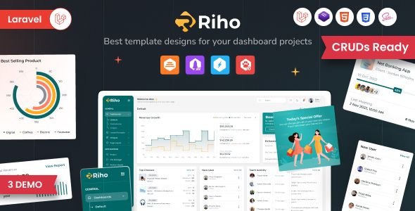 Riho – Laravel Admin Template