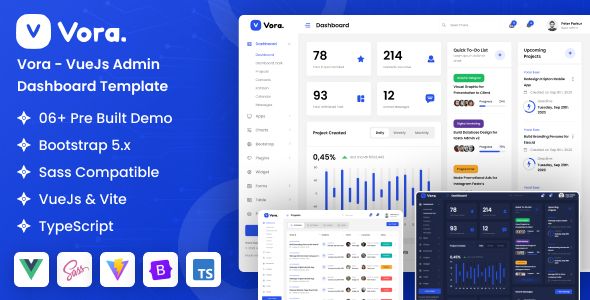 Vora – VueJs SaaS Admin Dashboard Template