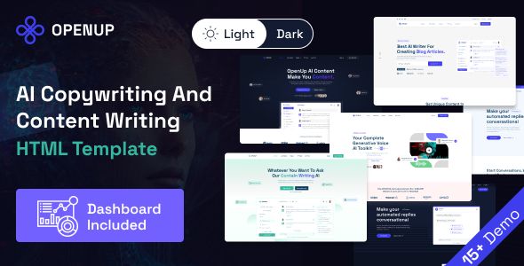 Openup – AI Writer and AI Application HTML Template