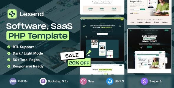 Lexend – Software/ SaaS Startup PHP Template