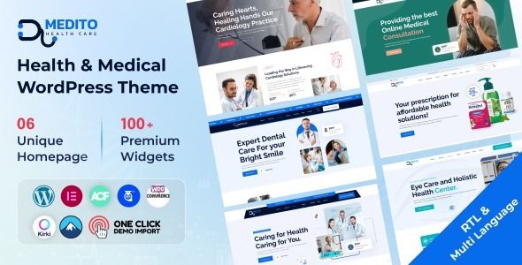Medito – Health & Medical WooCommerce Shop WordPress Theme