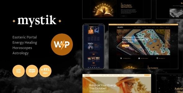 Mystik | Astrology Esoteric Horoscope Fortune Telling WordPress Theme + RTL