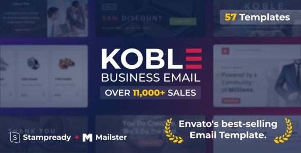 Koble - Mailchimp Business Email Template Sets
