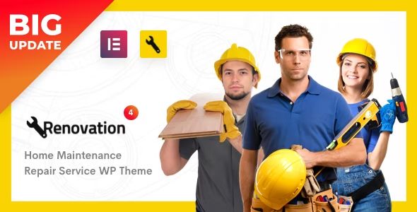 Renovation – Repair Service/ Home Maintenance Elementor WP Theme 2 Renovation – Repair Service/ Home Maintenance Elementor WP Theme
