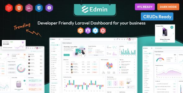 Edmin – Laravel Admin Template