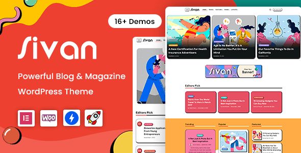 Sivan | Blog Magazine WordPress Theme