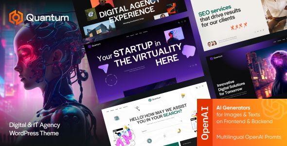 Quantum - Software Technologies Agency WordPress Theme