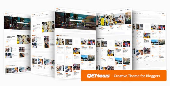 Qenews – Creative WordPress Theme for Bloggers